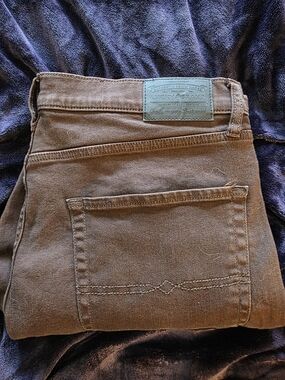 Lucky Brand 410 Athletic Straight Brown Stretch Jeans Men's 36x32
